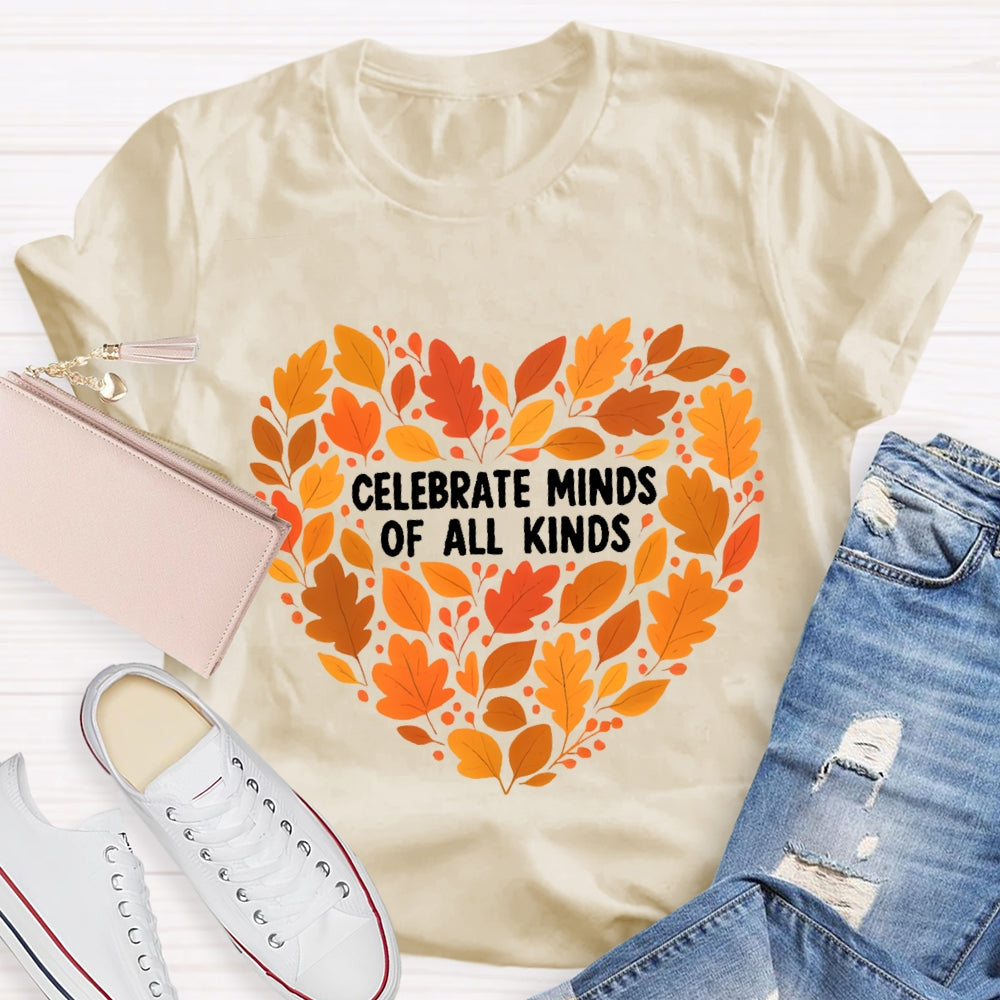Celebrate Minds Of All Kinds Fall Vibes T-shirt