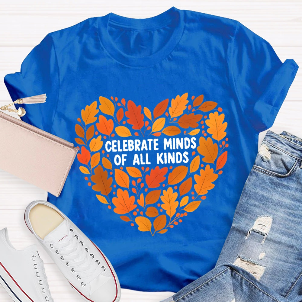 Celebrate Minds Of All Kinds Fall Vibes T-shirt
