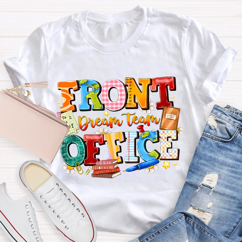 Front Office Dream Team Colorful Plaid T-Shirt