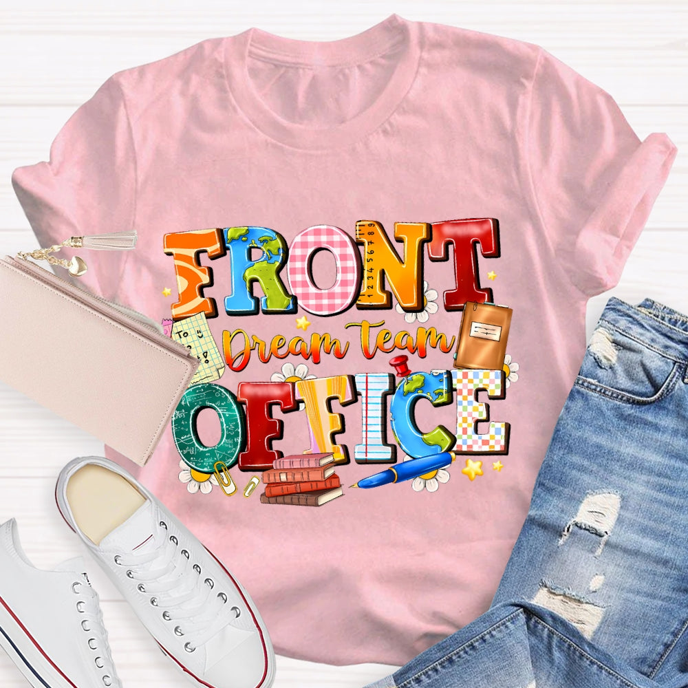 Front Office Dream Team Colorful Plaid T-Shirt