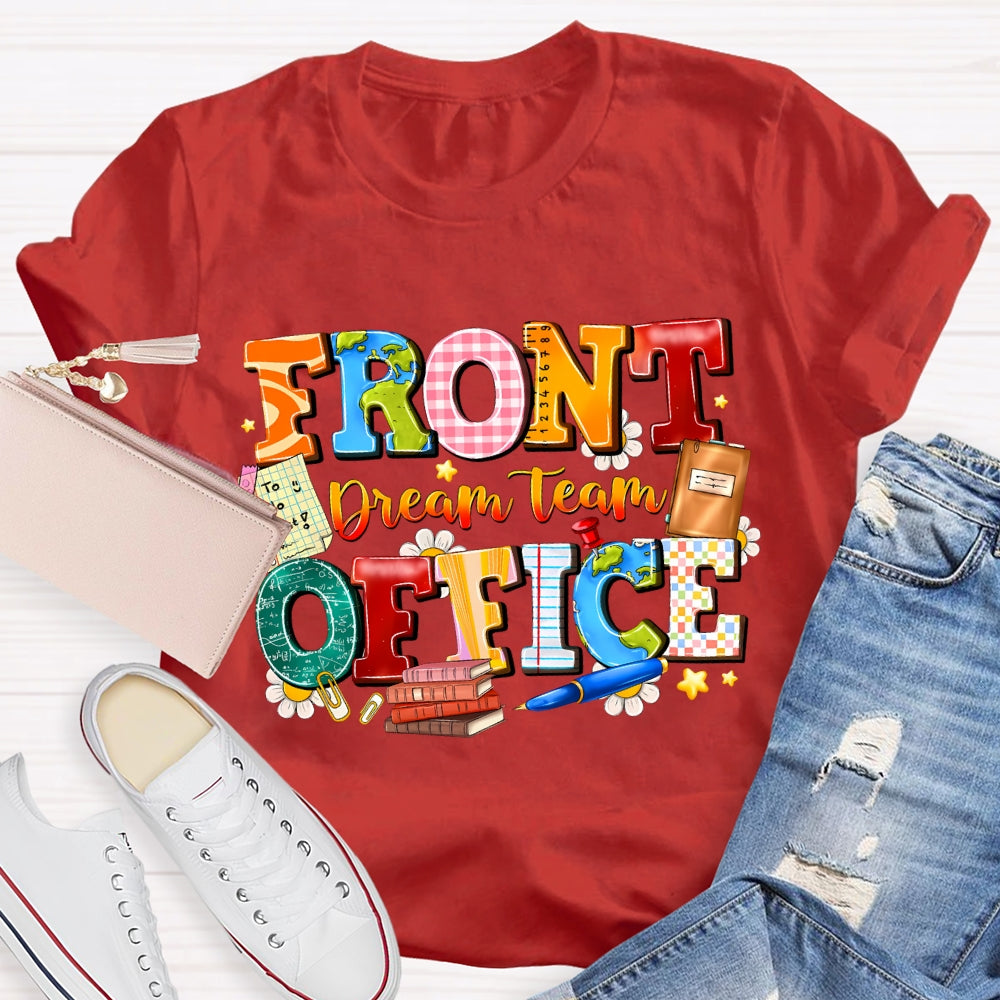 Front Office Dream Team Colorful Plaid T-Shirt