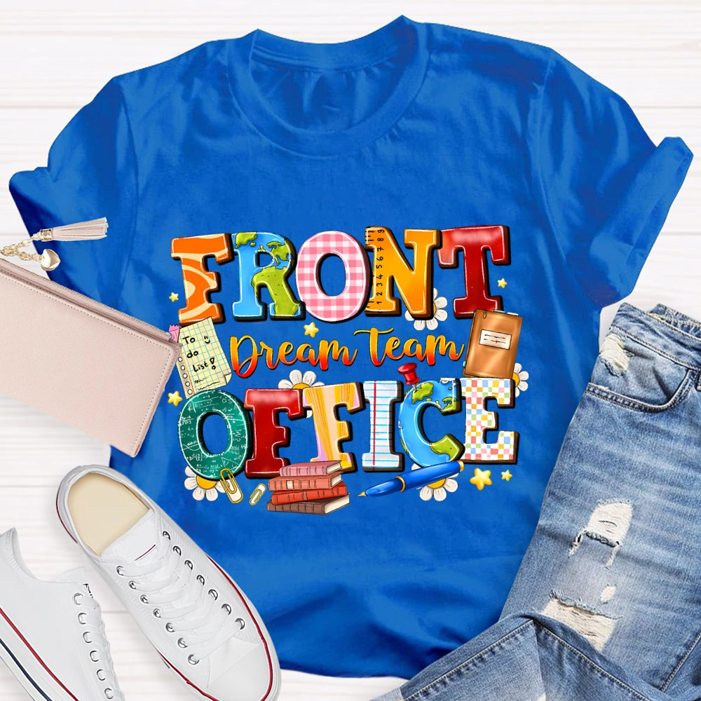 Front Office Dream Team Colorful Plaid T-Shirt