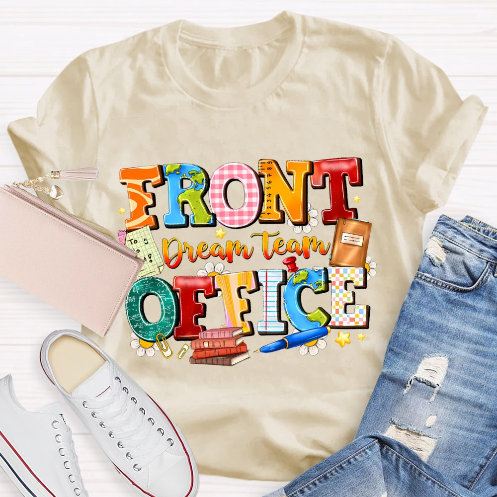 Front Office Dream Team Colorful Plaid T-Shirt