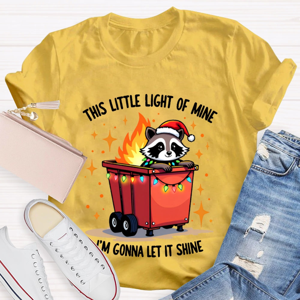 This Little Light Of Mine I'M Gonna Let It Shine Christmas Cat T-shirt
