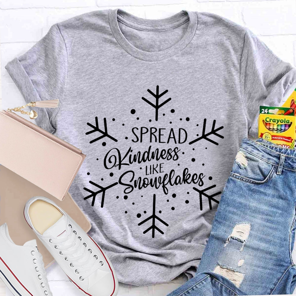 Spread Kindness Like Snowflakes Christmas T-shirt