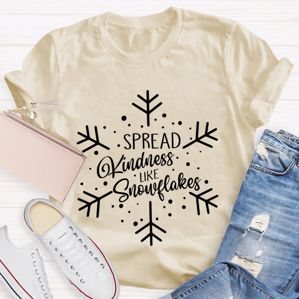 Spread Kindness Like Snowflakes Christmas T-shirt
