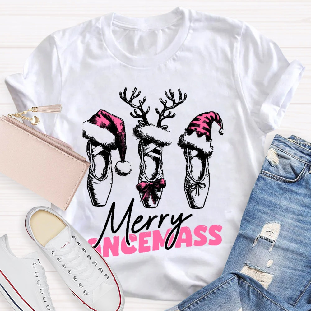 Merry Dancemass Ballerina Ballet Dancer T-shirt