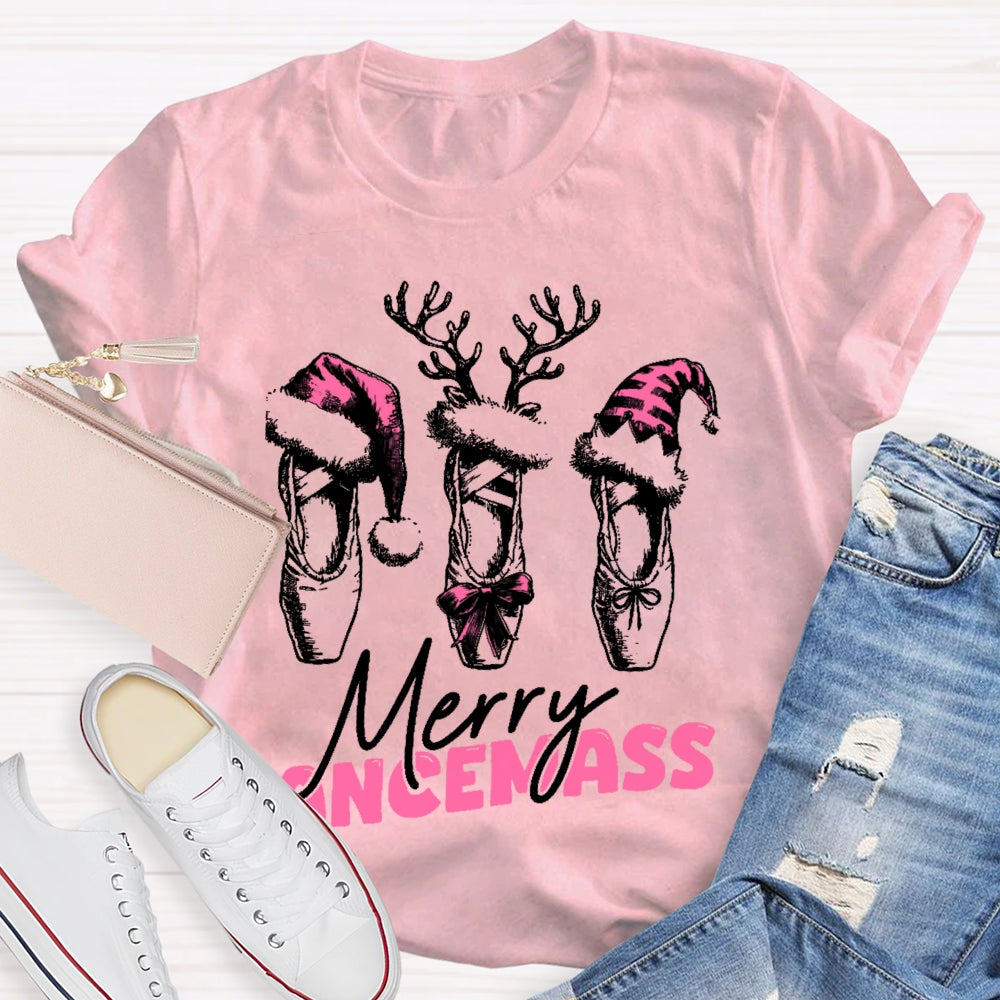 Merry Dancemass Ballerina Ballet Dancer T-shirt