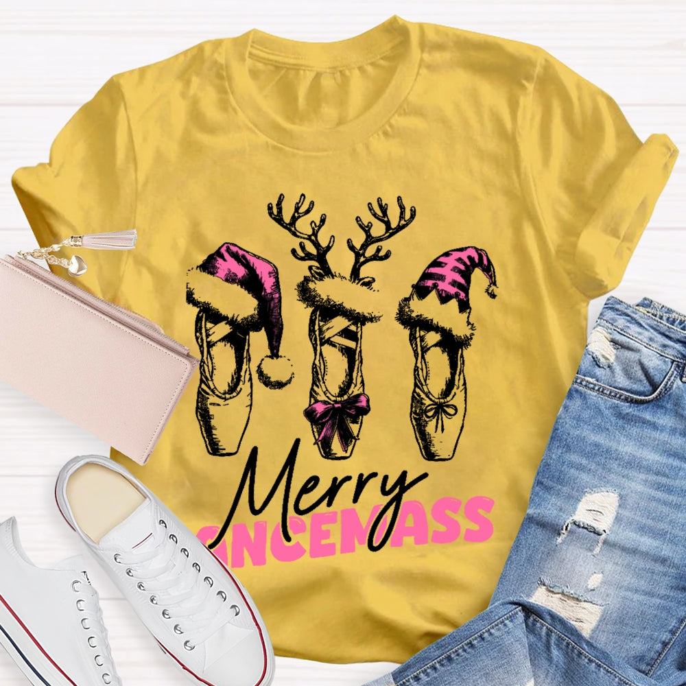 Merry Dancemass Ballerina Ballet Dancer T-shirt