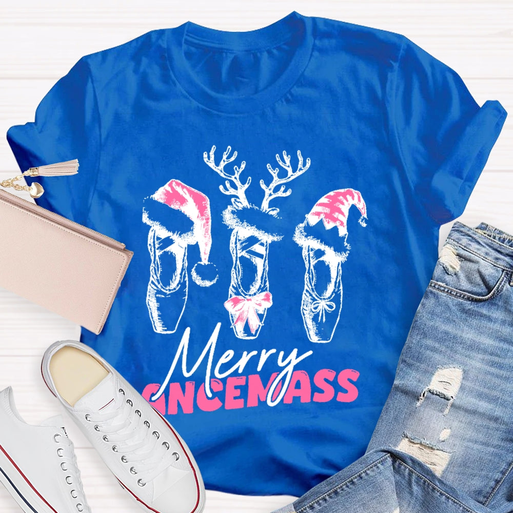 Merry Dancemass Ballerina Ballet Dancer T-shirt