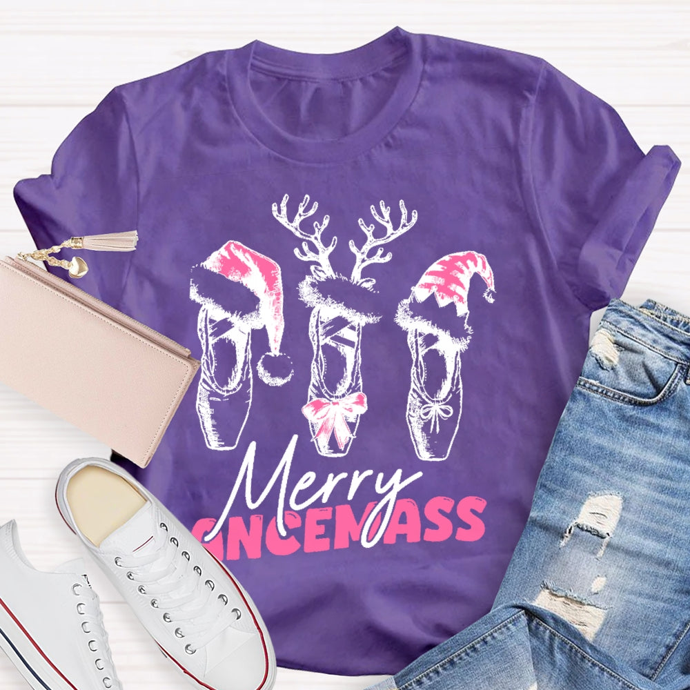 Merry Dancemass Ballerina Ballet Dancer T-shirt