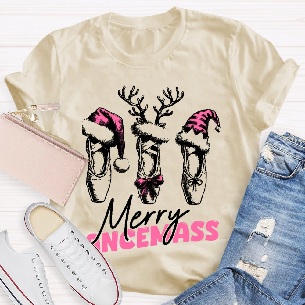 Merry Dancemass Ballerina Ballet Dancer T-shirt