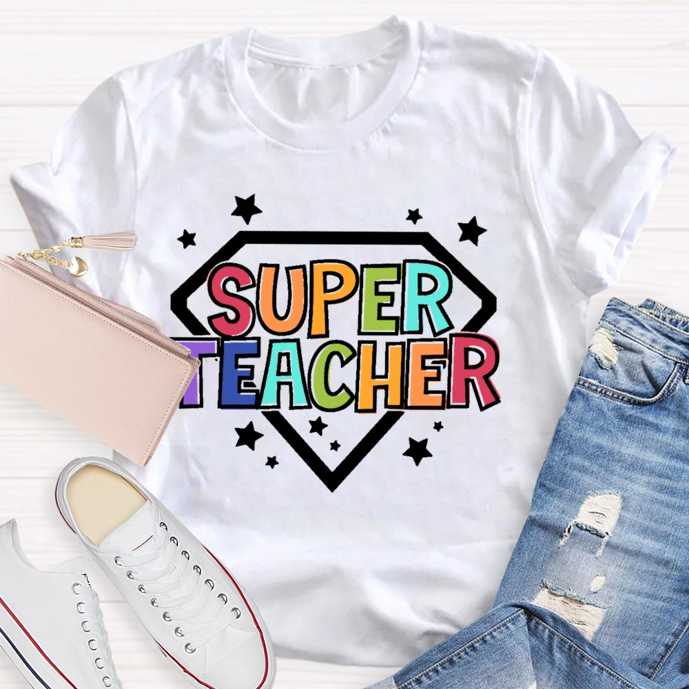 Super Teacher Letters T-shirt