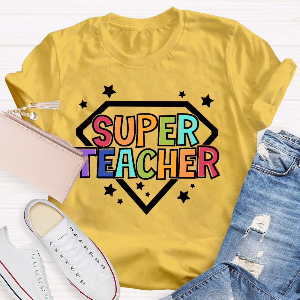 Super Teacher Letters T-shirt