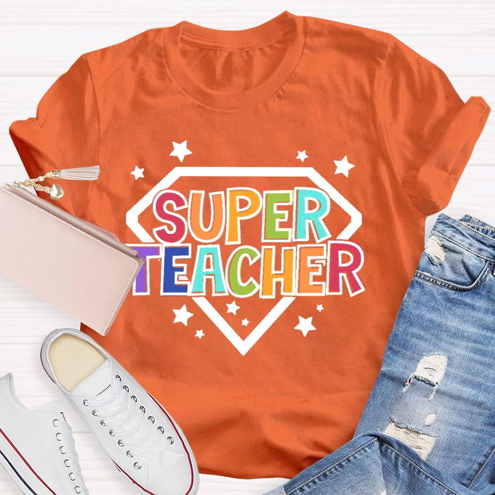 Super Teacher Letters T-shirt