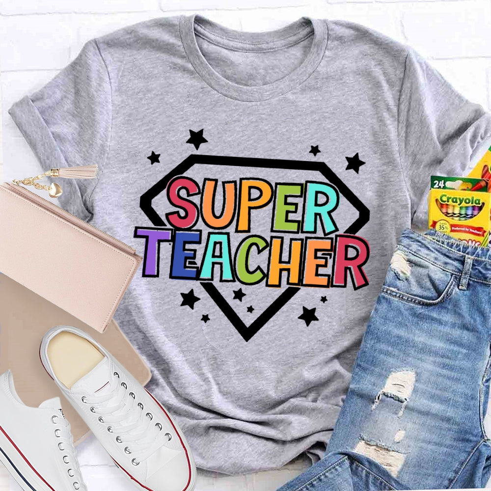 Super Teacher Letters T-shirt