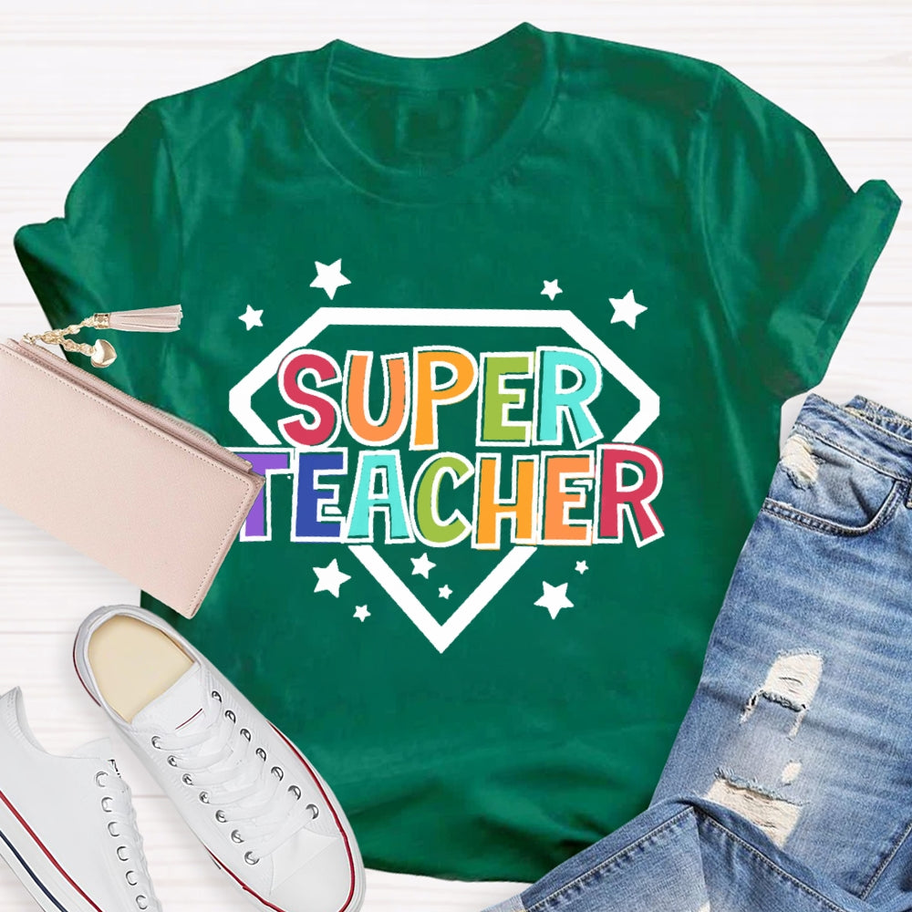 Super Teacher Letters T-shirt