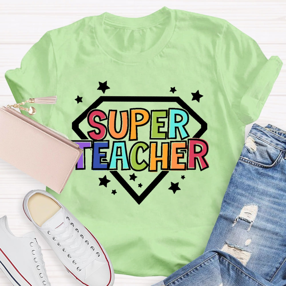 Super Teacher Letters T-shirt