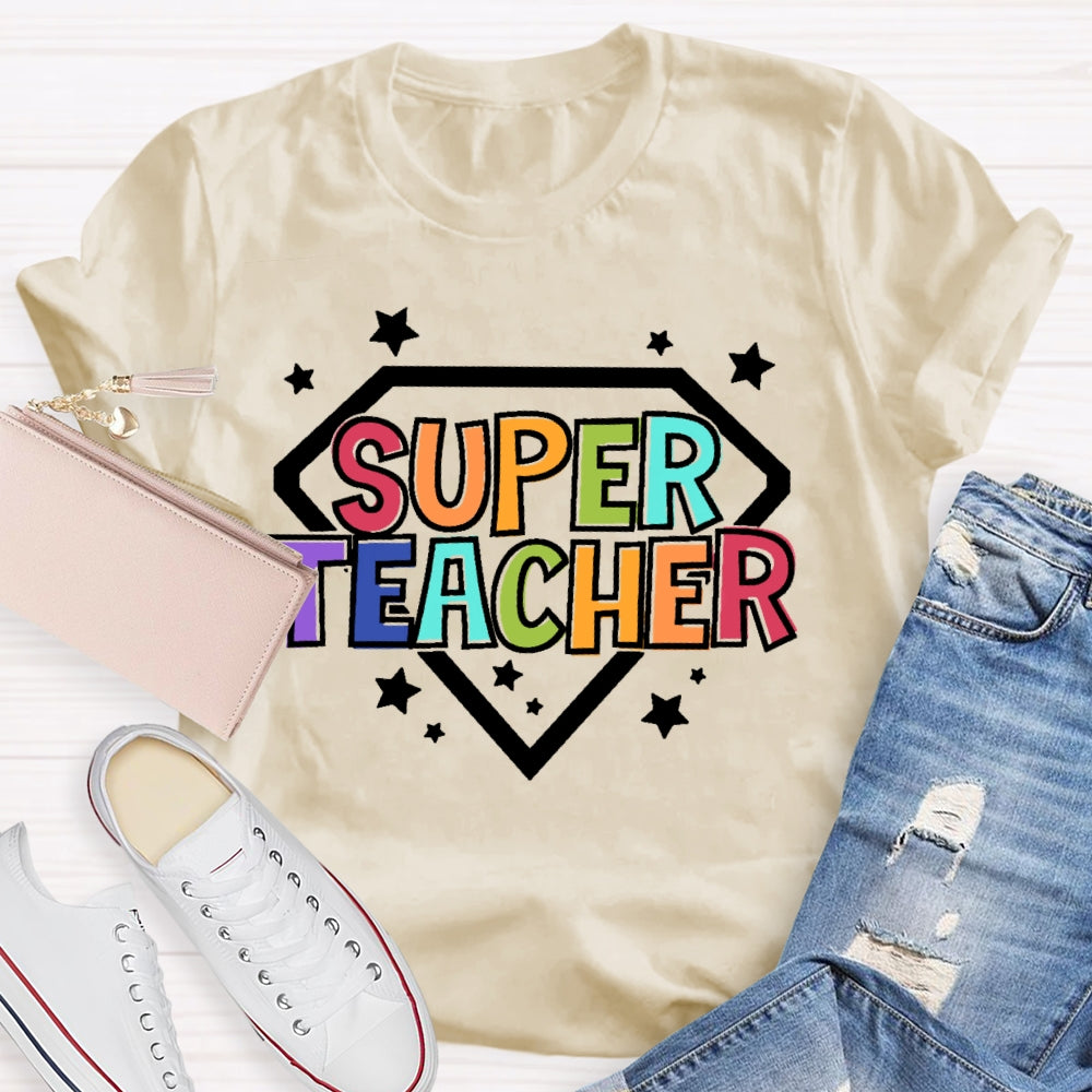 Super Teacher Letters T-shirt