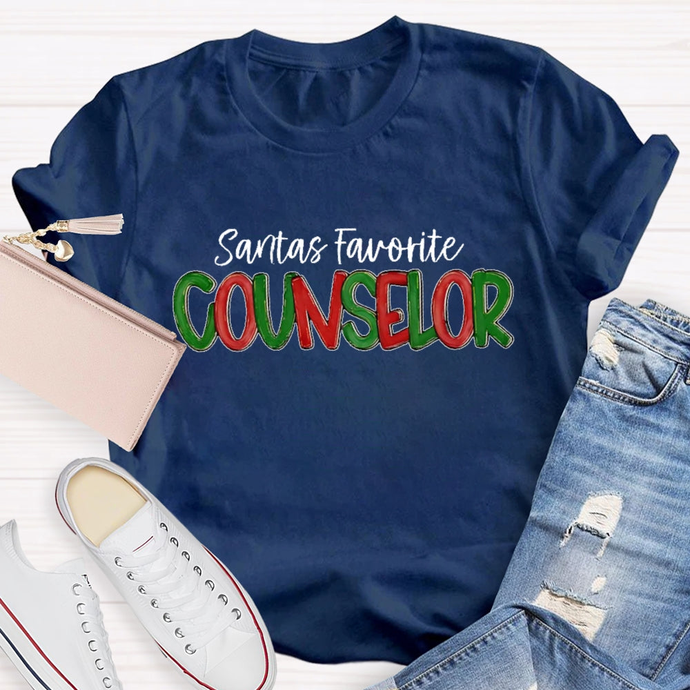 Santa's Favorite Counselor T-shirt