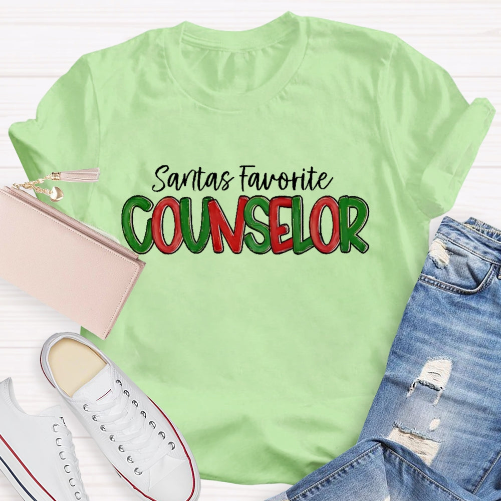 Santa's Favorite Counselor T-shirt