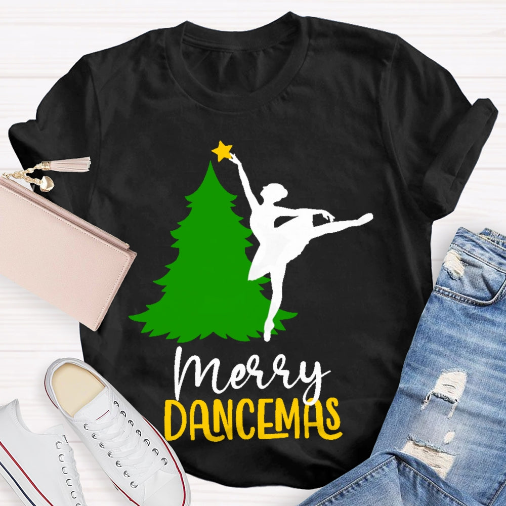 Merry Dancemas Ballerina Ballet Dancer Gift T-shirt
