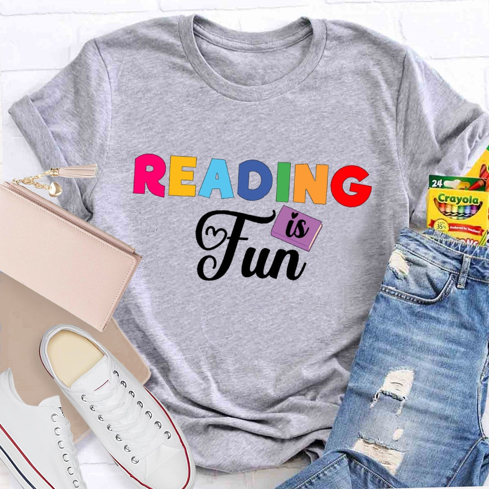 Reading Is Fun Letters T-shirt