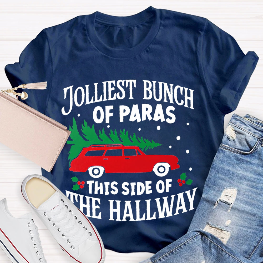 Jolliest Bunch Of Paras This Side Of The Hallway Christmas T-shirt