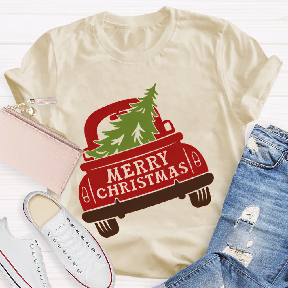 Merry Christmas The Christmas Tree That Was Pulled Away T-shirt
