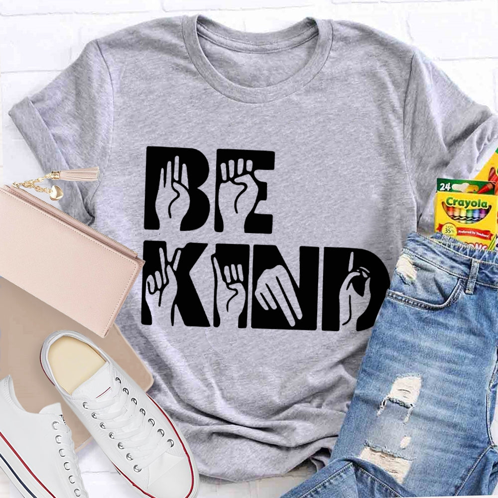 Be Kind Sign Language Prints T-shirt