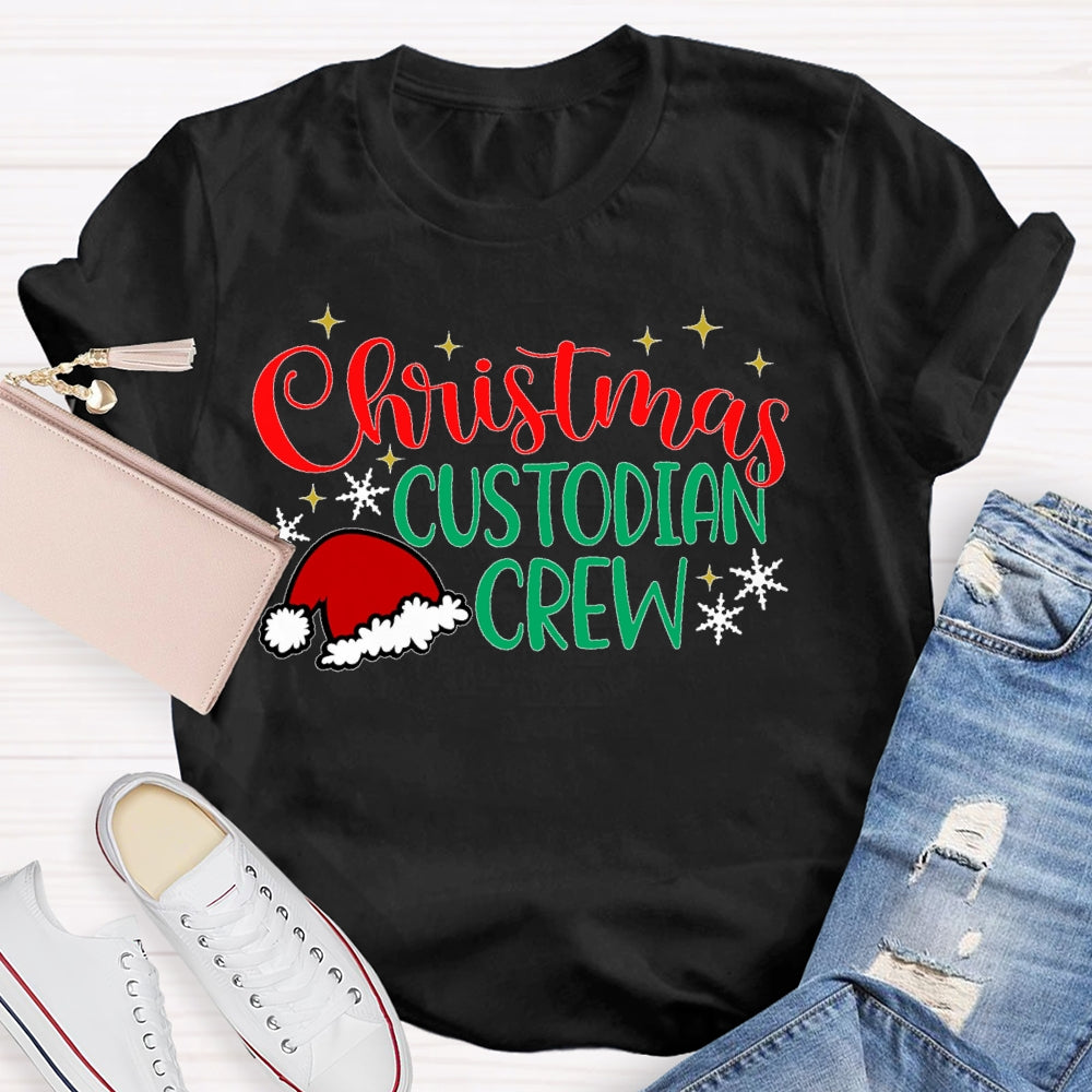 Christmas Custodian Crew T-shirt