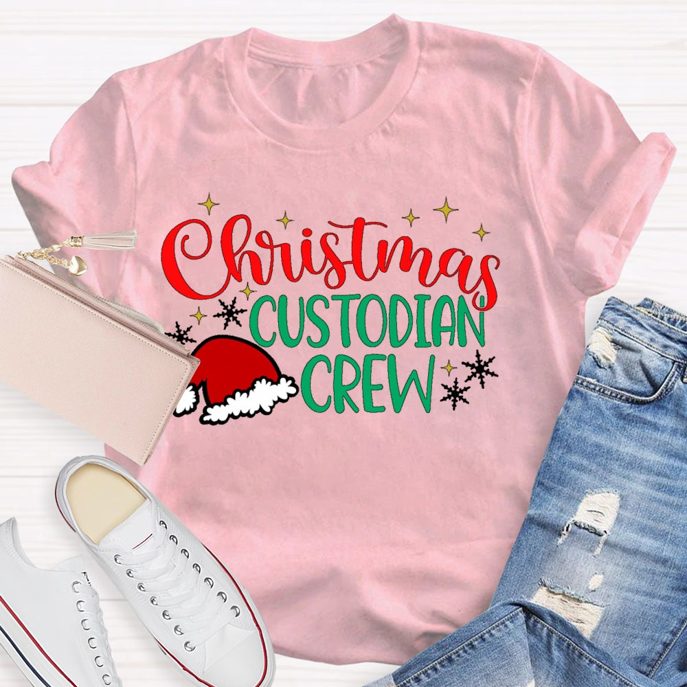Christmas Custodian Crew T-shirt