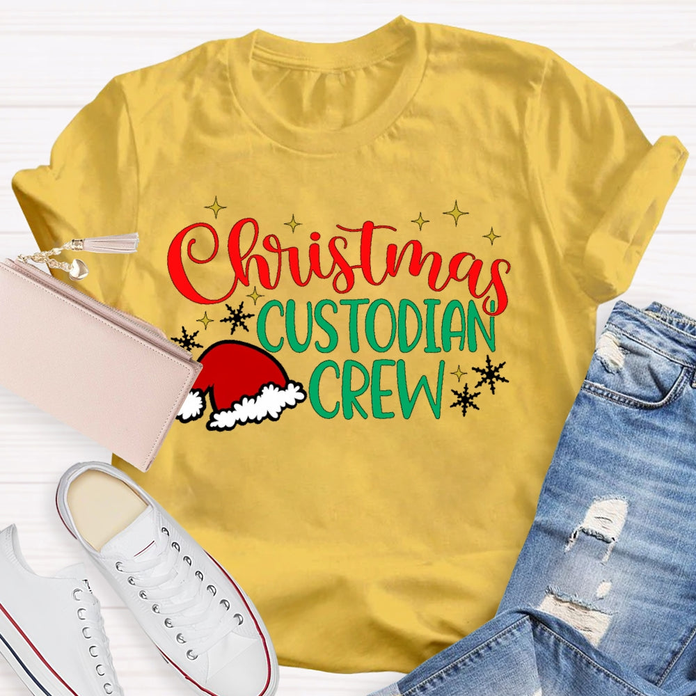 Christmas Custodian Crew T-shirt