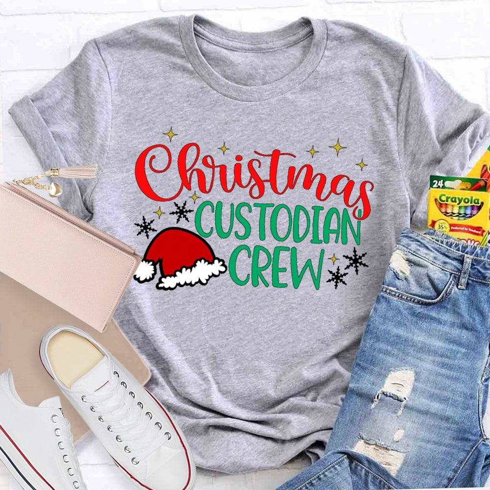 Christmas Custodian Crew T-shirt