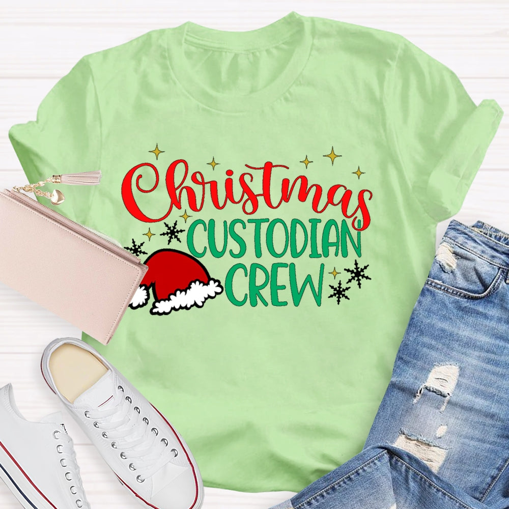 Christmas Custodian Crew T-shirt