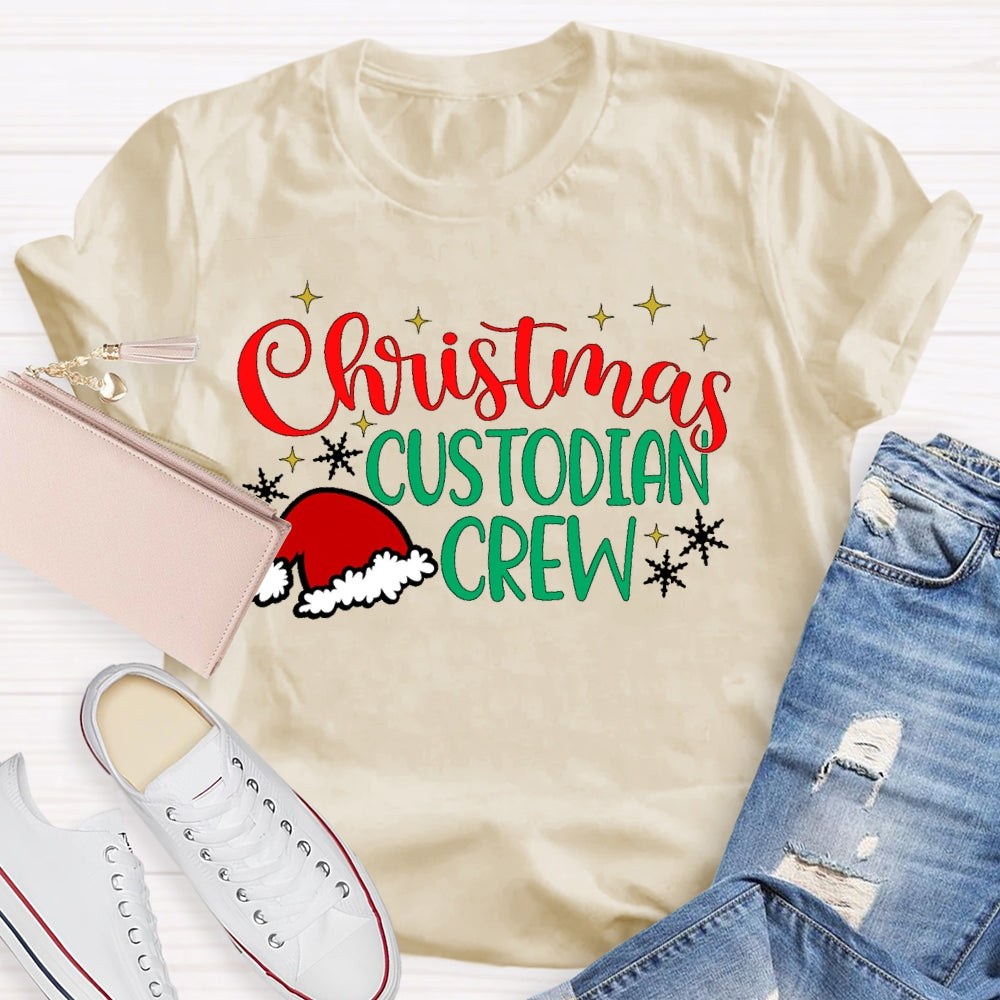 Christmas Custodian Crew T-shirt