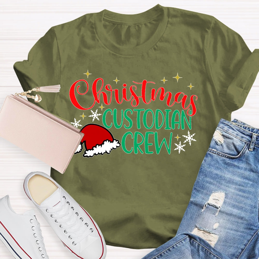 Christmas Custodian Crew T-shirt