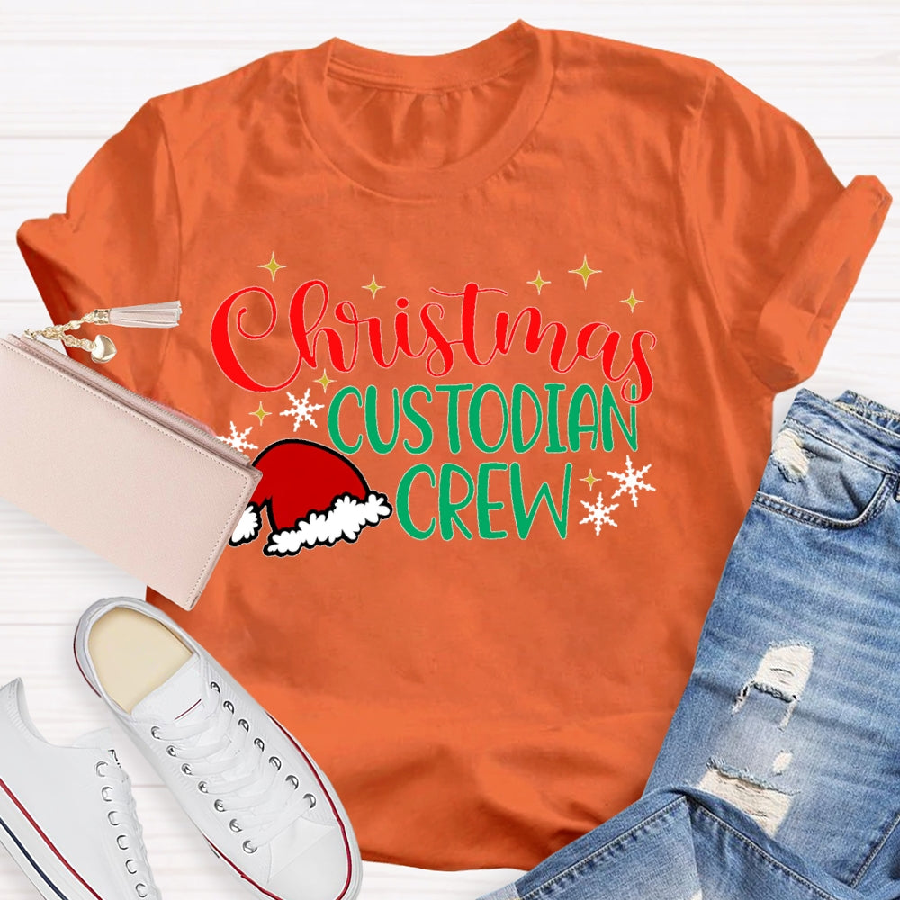 Christmas Custodian Crew T-shirt