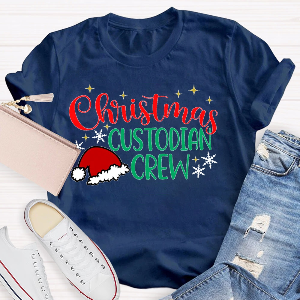 Christmas Custodian Crew T-shirt