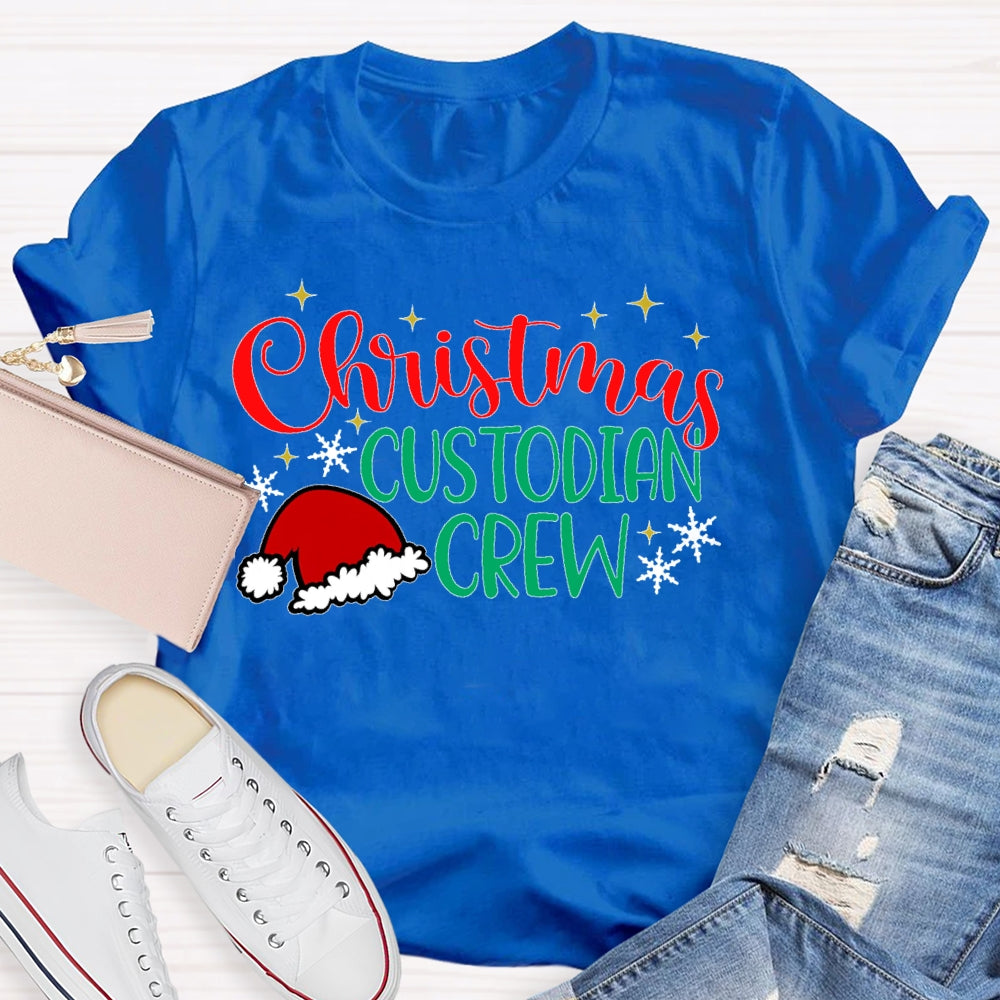 Christmas Custodian Crew T-shirt