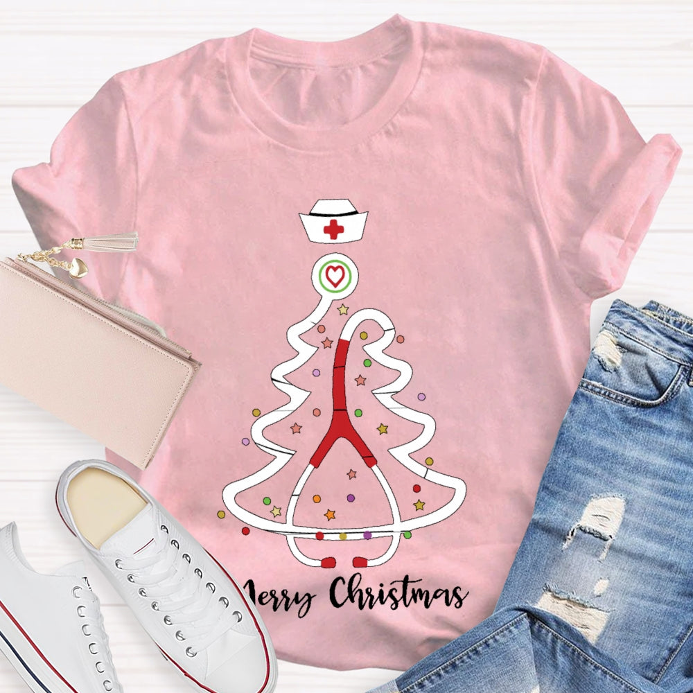 Merry Christmas School Nurse T-shirt
