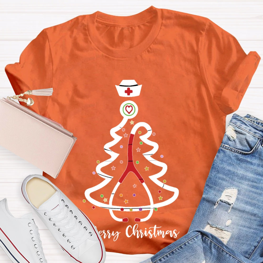 Merry Christmas School Nurse T-shirt