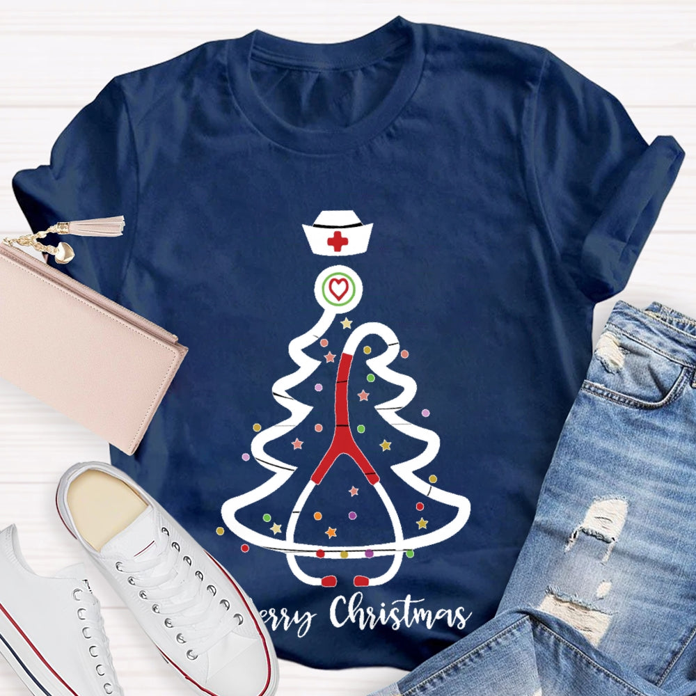 Merry Christmas School Nurse T-shirt