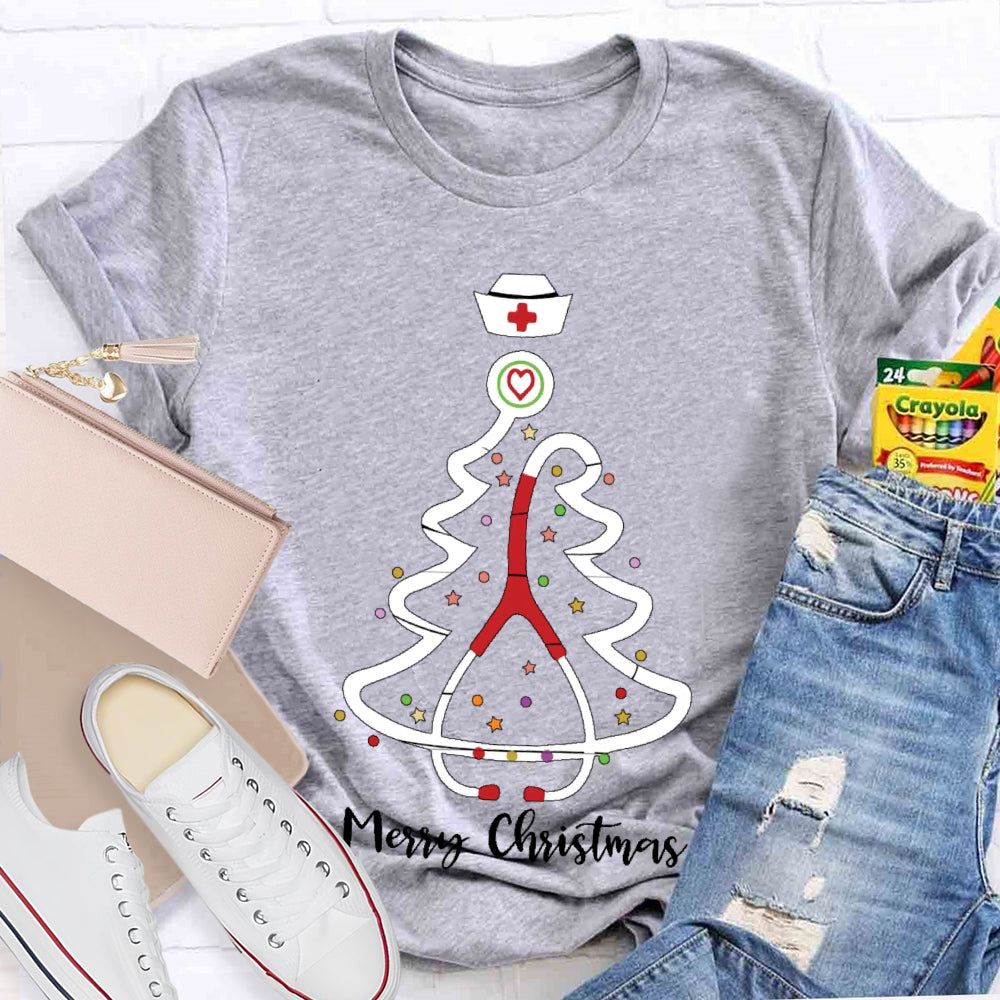 Merry Christmas School Nurse T-shirt