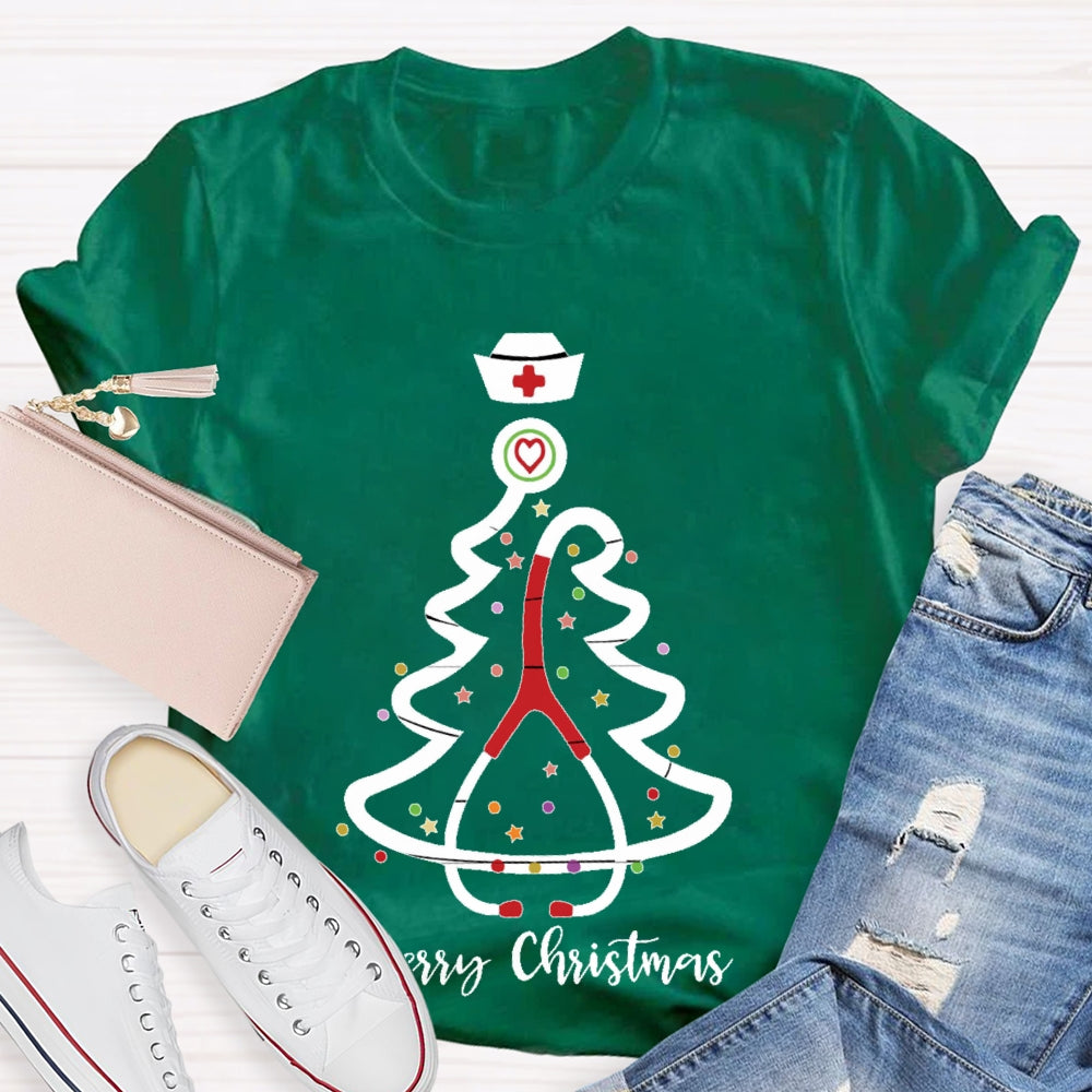 Merry Christmas School Nurse T-shirt