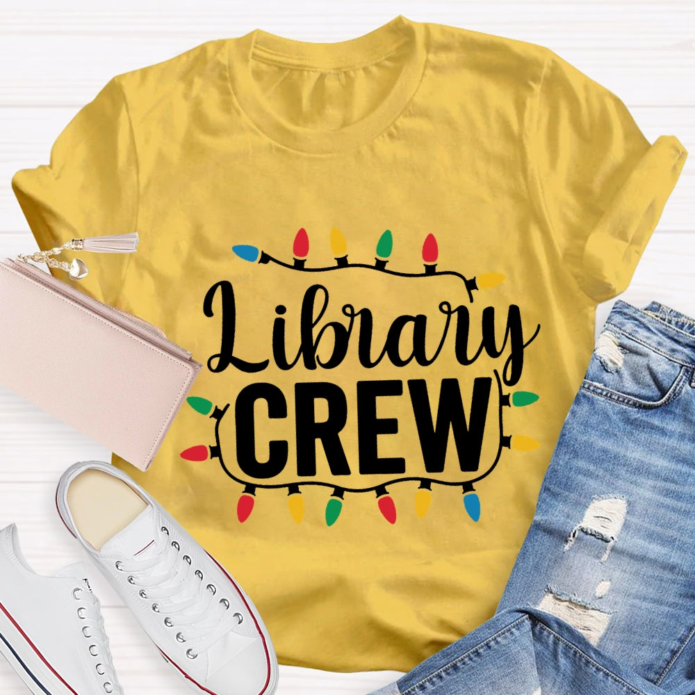 Christmas Light Library Crew T-Shirt
