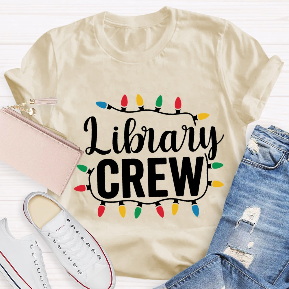 Christmas Light Library Crew T-Shirt