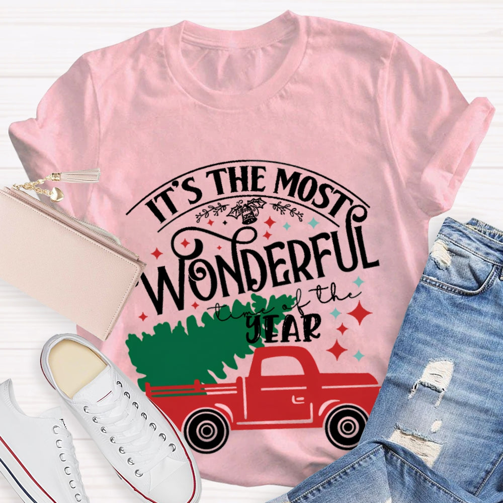 It'S The Most Wonderful Time Of The Year Christmas Tree T-Shirt