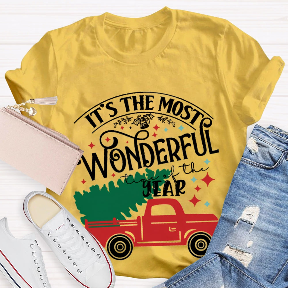 It'S The Most Wonderful Time Of The Year Christmas Tree T-Shirt