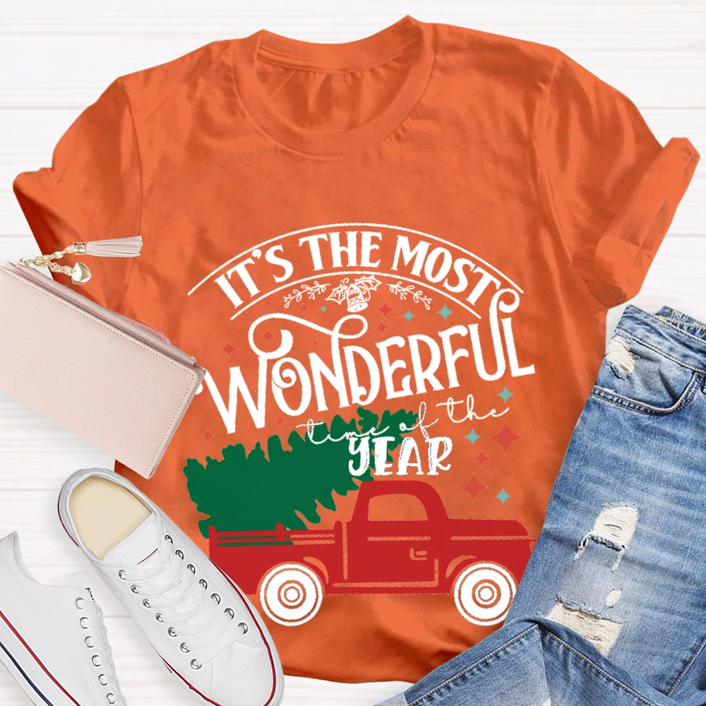 It'S The Most Wonderful Time Of The Year Christmas Tree T-Shirt